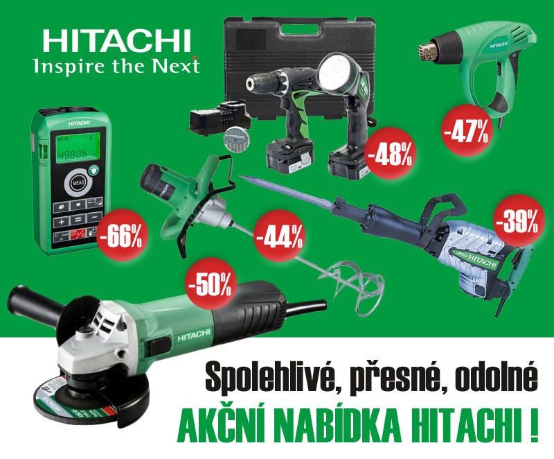 Akční podzimní nabídka nářadí Hitachi